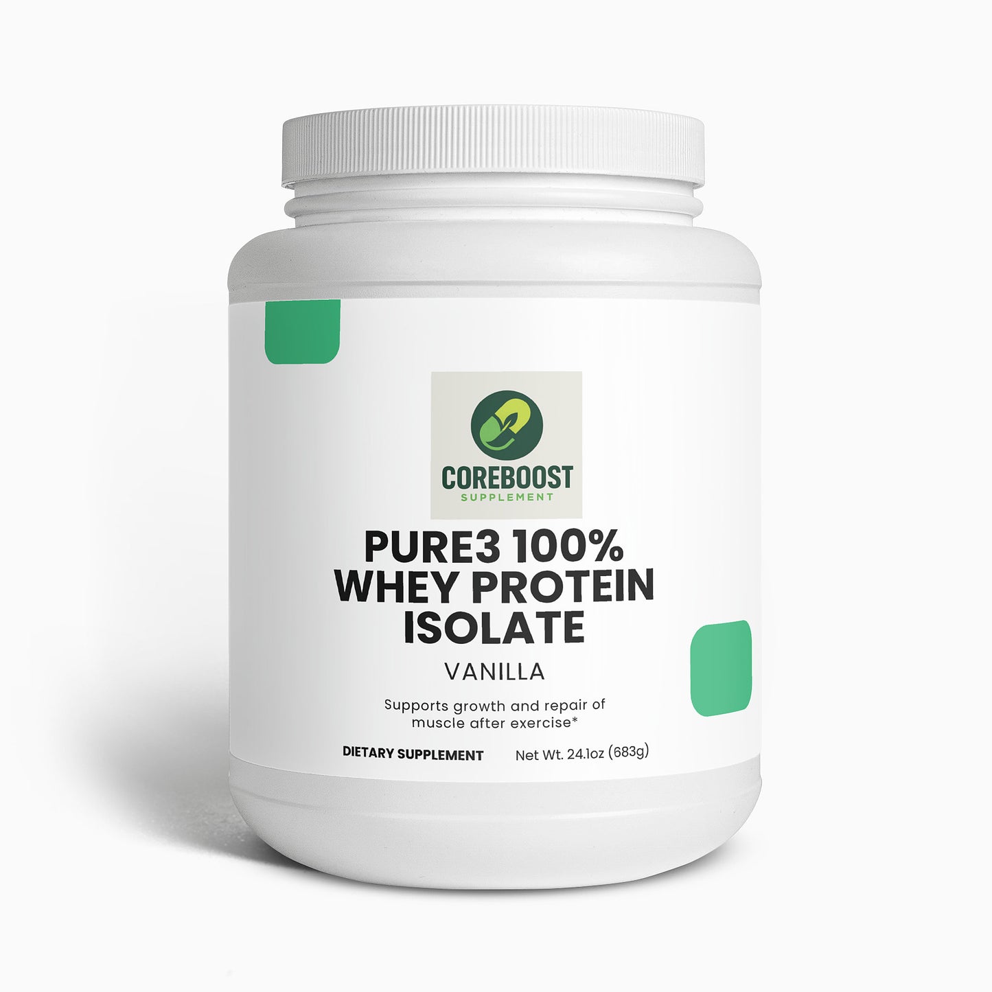 Pure3 100% Whey Protein Isolate (Vanilla)